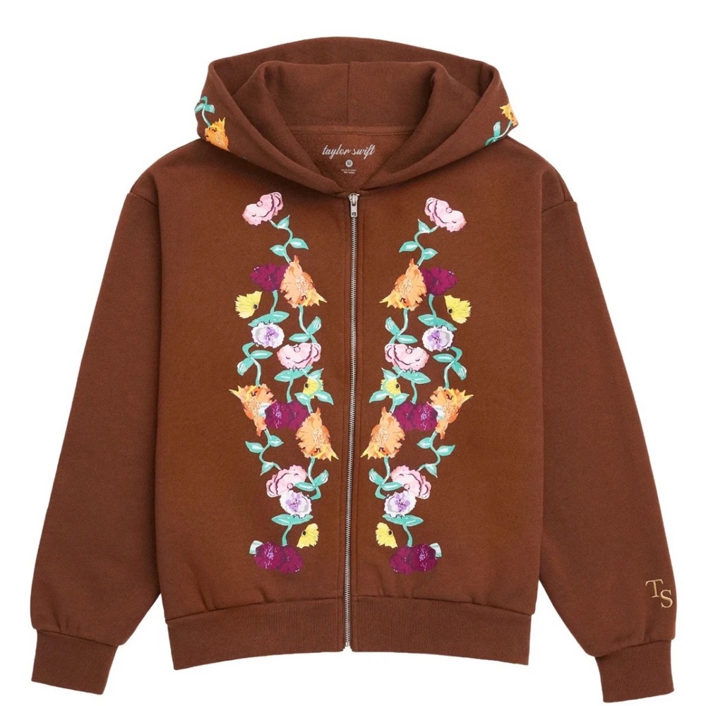 Acoustic Piano Taylor Swift Floral Hoodie